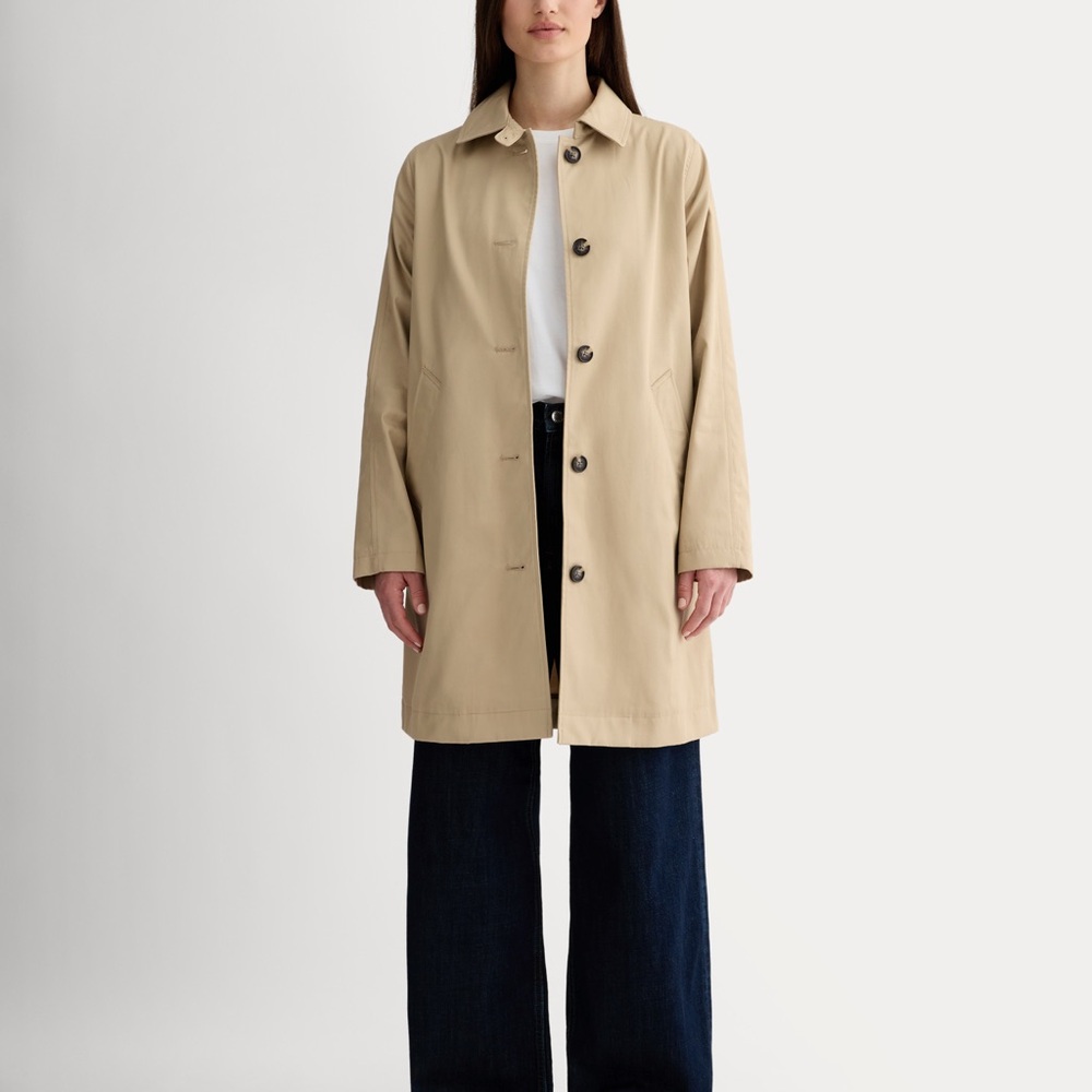 Everlane Mac Coat — Women's Tan Trench Coat